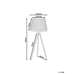 Avis Beliani Lampe de table en rotin naturel BOETICA