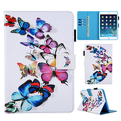 Etui en PU motif papillon coloré pour votre Apple iPad 9.7/Air 2/Air