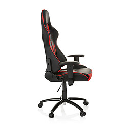 Chaise gaming / Chaise de bureau LEAGUE PRO simili cuir noir / rouge hjh OFFICE pas cher