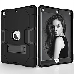 Wewoo Coque Pour iPad 5/4 couleur contrastée Silicone + PC Combinaison avec support noir