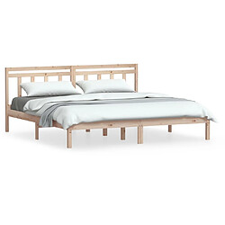 vidaXL Cadre de lit sans matelas bois massif 160x200 cm