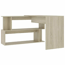 Maison Chic Bureau solide,Table de travail,Bureau d'ordinateur d'angle Chêne sonoma 200x50x76 cm Aggloméré -GKD76066 pas cher