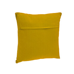 Avis Atmosphera, Createur D'Interieur Coussin déhoussable 38x38 cm - Jaune ocre - Atmosphera