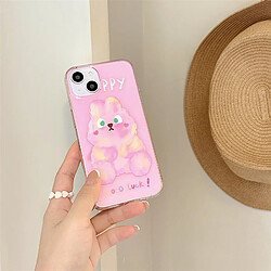 GUPBOO Étui pour iPhone12Pro Étui de téléphone mobile de niche de lapin aquarelle premium fille douce