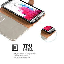 Cadorabo Coque LG G3 Etui en Marron pas cher