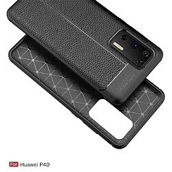 Avis Wewoo Coque Pour Huawei P40 Litchi Texture TPU Antichoc Noir