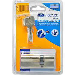 Cylindre de porte 50x30 mm BRICARD ASTRAL 4 clés reversibles et carte Barillet de sécurité