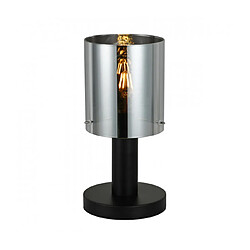 Luminaire Center Lampe de bureau moderne Sardo Noir et verre fumé