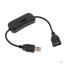 2x Câble Usb Avec Interrupteur à Bascule Avec Interrupteur à Bascule Pour Led