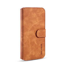 Wewoo Coque Etui à rabat Retro côté huile avec support fentes pour cartes et portefeuille iPhone 11 Pro Marron