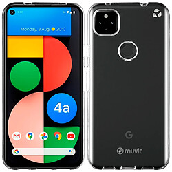 Muvit Coque pour Google Pixel 4A RECYCLETEK Souple Transparent