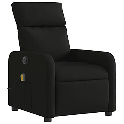 Avis vidaXL Fauteuil de massage inclinable électrique Noir Tissu