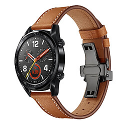 Bracelet en cuir véritable haute qualité marron noir pour votre Huawei Watch GT/Watch 2/Watch Magic