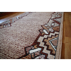 RUGSX TAPIS DE COULOIR BCF BARYTON beige 140 cm 140x280 cm pas cher