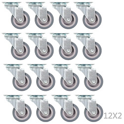 vidaXL 96 pcs Roulettes pivotantes 50 mm