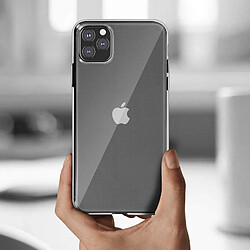 Avis Avizar Coque iPhone 11 Pro Silicone Souple et Film Verre Trempé 9H Contour noir