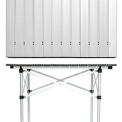 Avis Helloshop26 Table de camping jardin pique-nique aluminium pliante 70x70 cm 2008033