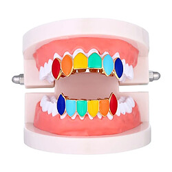 Acheter Bouchon De Gril De Dents Hip Hop Plaqué Or 18 Carats Haut Ou Bas Or Rose 18 Carats_Top