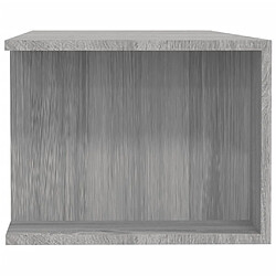 Acheter vidaXL Meuble TV avec lumières LED sonoma gris 135x39x30 cm