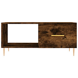 Acheter vidaXL Table basse chêne fumé 90x50x40 cm bois d'ingénierie