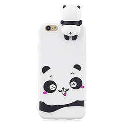 Coque en TPU Poupée 3D mignonne panda souriant pour votre Apple iPhone 6s/6 4.7 pouces