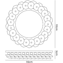 Avis Inspired Cluster Downlight encastré rond complet transparent, fumé, nécessite 100035310 pour compléter l'article