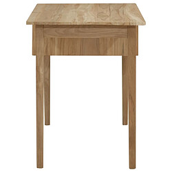 Acheter Maison Chic Bureau solide,Table de travail,Bureau d'ordinateur avec 2 tiroirs 110x52x75 cm Bois de teck solide -GKD31947