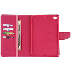 Acheter Wewoo Housse Étui Coque horizontal en cuir à rabat FANCY DIARY pour iPad Mini 2019avec support et emplacements cartes et porte-monnaie rose