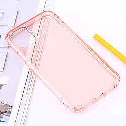 Wewoo Coque Souple Étui de protection TPU transparent épais antichoc pour iPhone 11 rose