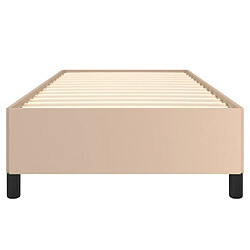 Acheter vidaXL Cadre de lit sans matelas cappuccino 100x200 cm similicuir