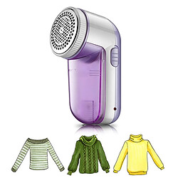 Wewoo AC 100-240V rechargeable enlever le dissolvant de charpie de tissu de peluches violet