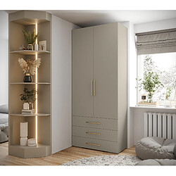 Abiks Meble Armoire Inova 3 236,7/100/47 (gris/d’oro)