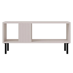 Acheter Bestmobilier Timote - table basse - avec niche de rangement - écru - 92 cm