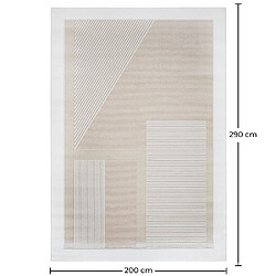 Acheter ICONIK INTERIOR Grand Tapis Design Contemporain et Moderne - Beige (290x200 cm) - Terna Beige