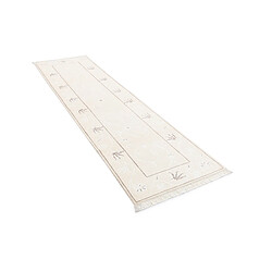 Vidal Tapis de couloir en laine 302x79 beige Darya