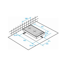 Table domino induction 30cm 3600w noir - hdmi32400dt - BEKO