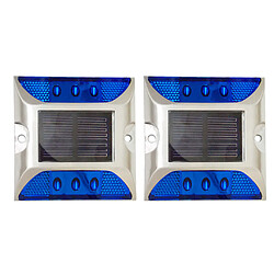 2x ultraviolet solaire extérieur ultra-lumineux led allée lumière étape feu de route bleu