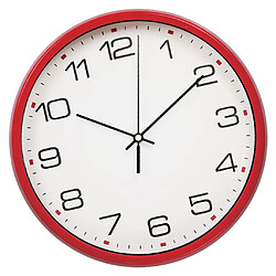 Acheter 12 pouces assez horloge non ticking quartz horloge murale décor à la maison rouge