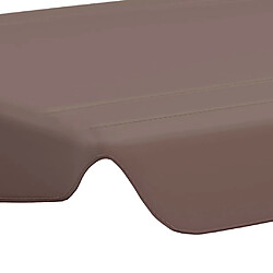 Acheter vidaXL Toit de rechange balançoire marron 188/168x145/110 cm