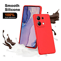 Htdmobiles Coque pour Xiaomi Redmi Note 13 Pro 4G / Poco M6 Pro 4G - housse etui silicone gel fine + film ecran - ROUGE