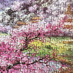 Avis Universal Puzzle de paysage en bois de cerisier assemblage puzzle pour les adultes jouets pour les enfants