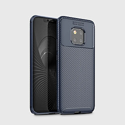 Wewoo Coque en TPU antichoc Fibre de Carbone pour Shake Mate 20 Pro (Bleu)