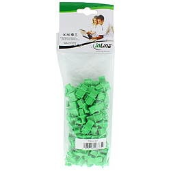 Avis InLine® Dust Cover pour prise RJ45 vert 100 pcs. Pack