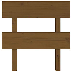 Avis Maison Chic Tête de lit scandinave,Meuble de chambre Marron miel 103,5x3x81 cm Bois massif de pin -MN69473