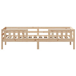 Acheter Vidaxl Cadre de lit 90x200 cm bois de pin massif