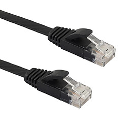 Avis Wewoo Noir 1m CAT6 câble LAN réseau Ethernet ultra-plat, cordon RJ45