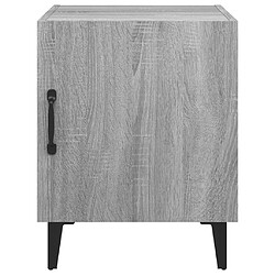 Avis Maison Chic Table de chevet,Table de nuit,Table d'appoint pour salon Sonoma gris Bois d'ingénierie -MN67192