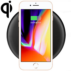 Wewoo Chargeur sans fil noir pour iPhone X & 8 & 8 Plus, Galaxy S8 et S8 +, Huawei, Xiaomi, LG, Nokia, Google autres Smartphones 9V 1A Sortie Ronde Qi Standard Rapide Sans Fil, Longueur du Câble: 1m,