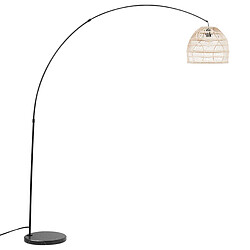 Acheter Beliani Lampadaire GUAVIARE Rotin Beige sable