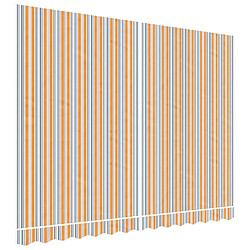 vidaXL Tissu de remplacement pour auvent rayures multicolores 3,5x2,5m